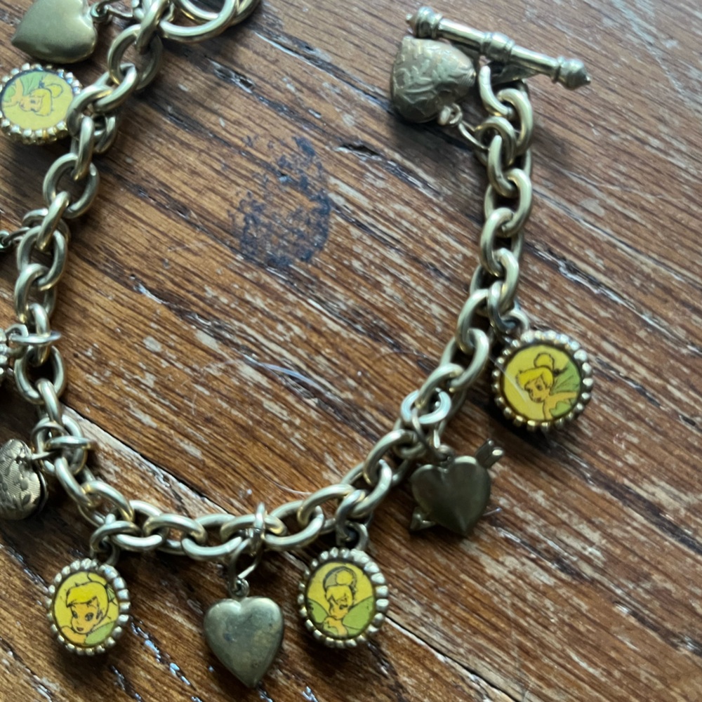 BRACELET Disney TINKERBELL fairy hearts